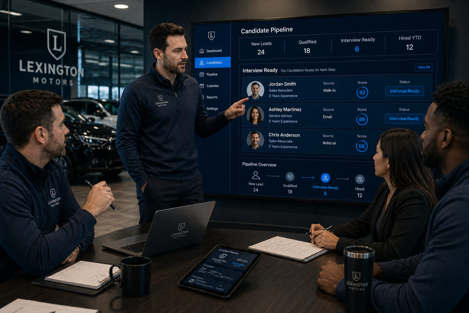 Managers meet candidates worth hiring